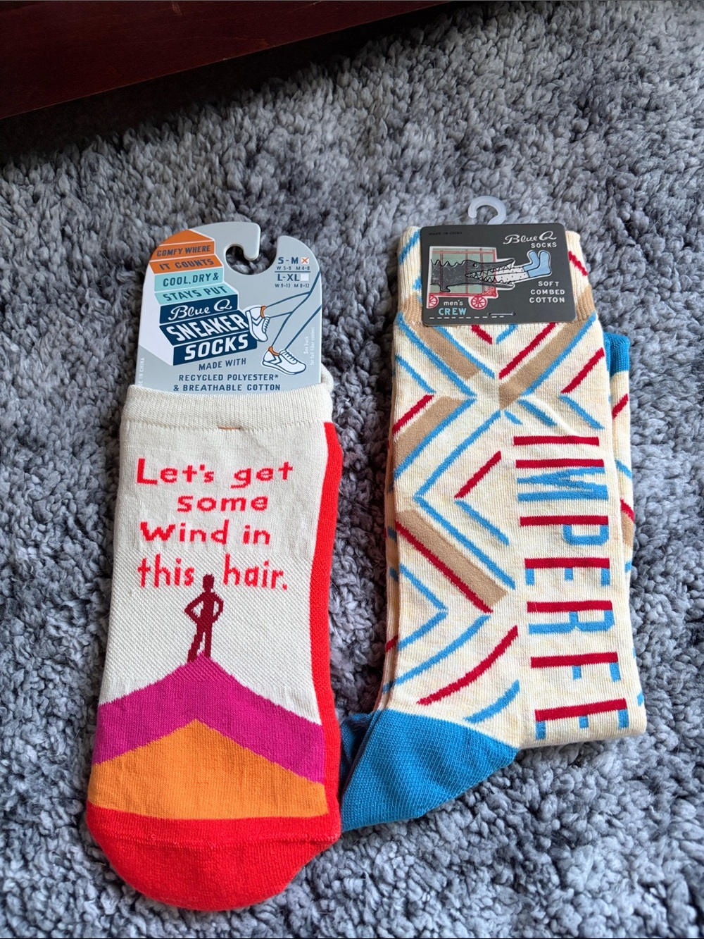 Blue Q His and Hers Sock Duo